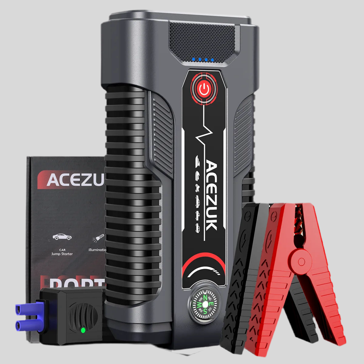 JumpStart Pro 1200A  Portable Car Jump Starter Built-In Flashlight with SOS Strobe