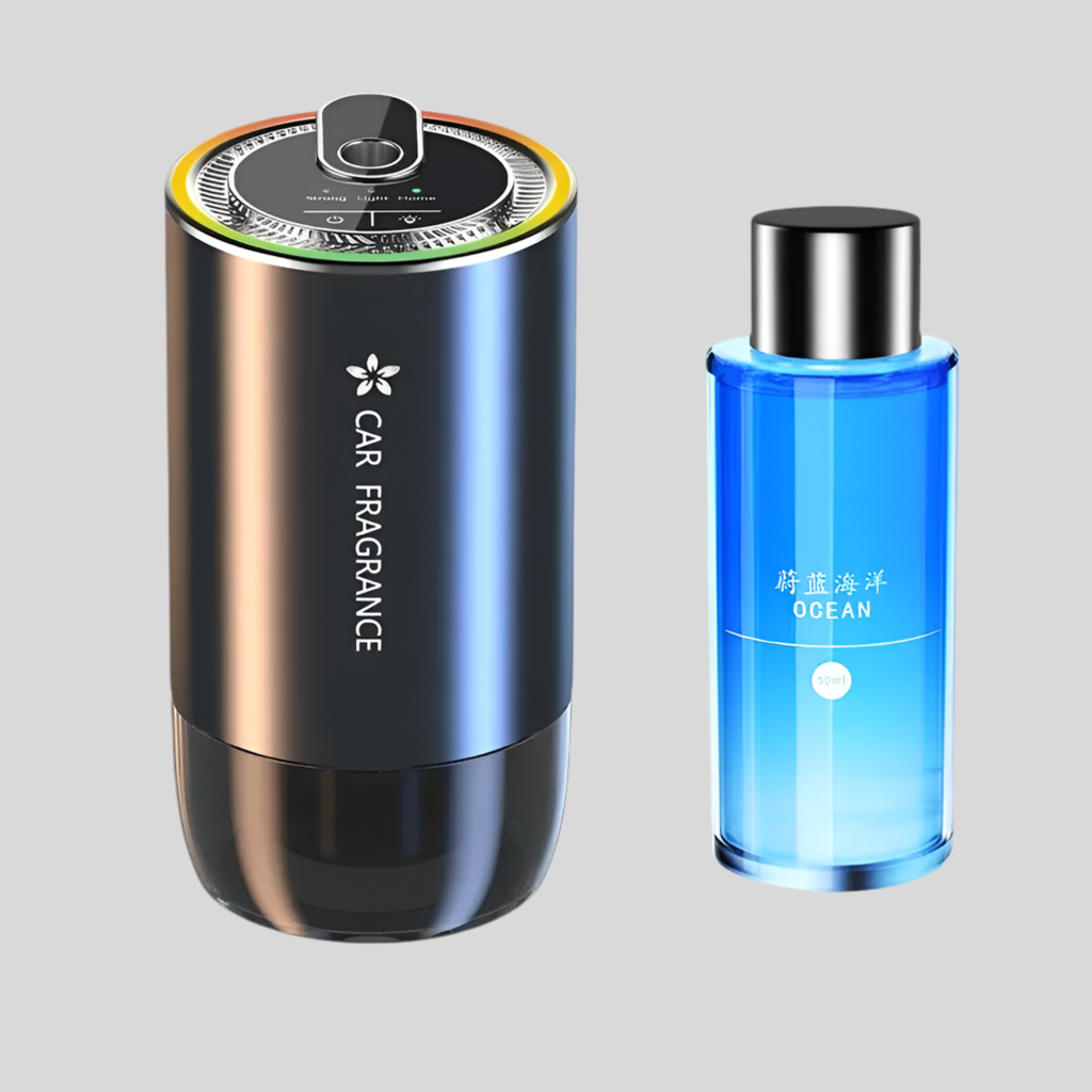 AutoAroma Car Diffuser Essential Oil Car Diffuser 1000mAh USB Rechargeable LED Night Light