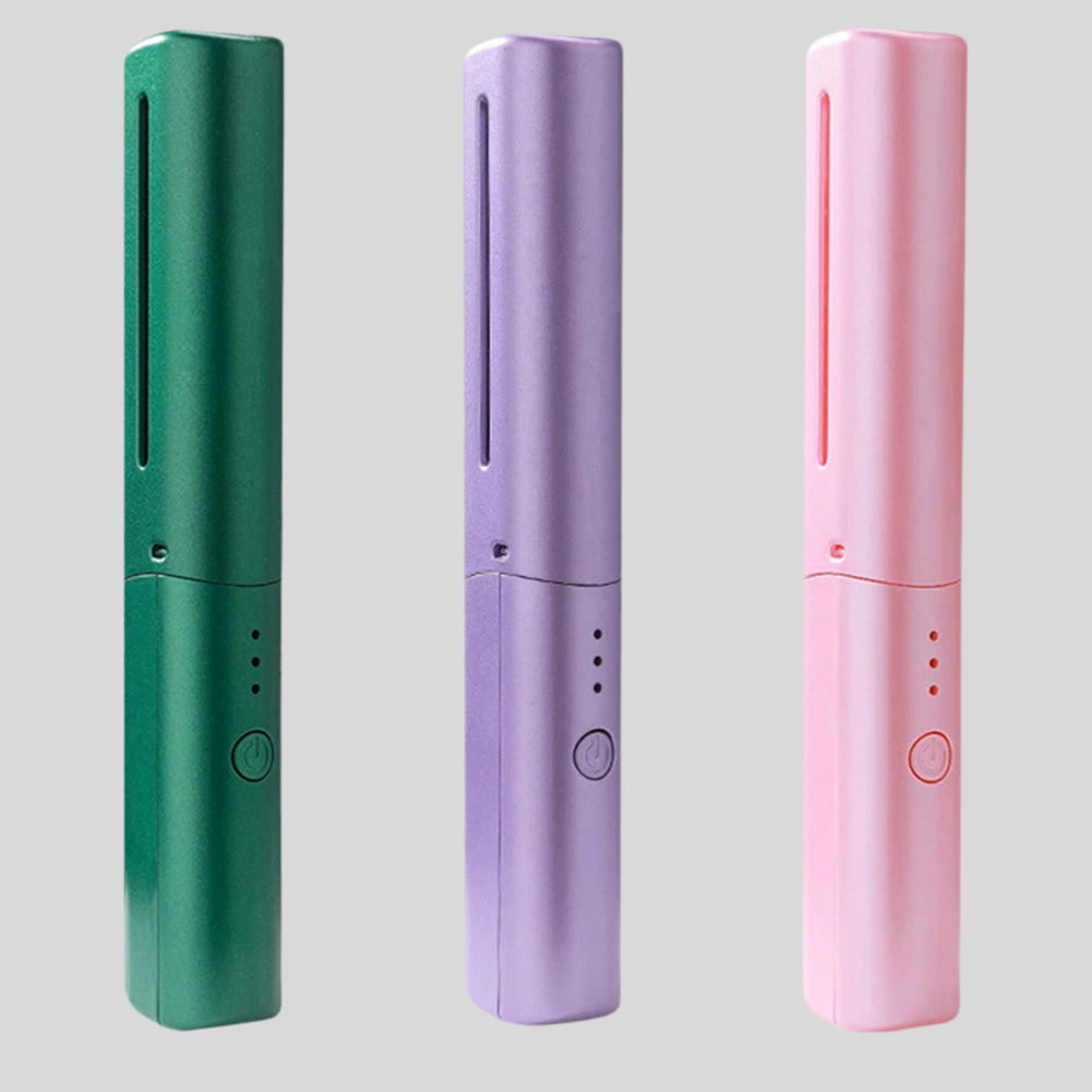 HeatGuard Hair Straightener  Cordless Ceramic Hair Straightening Brush Long-Lasting Battery