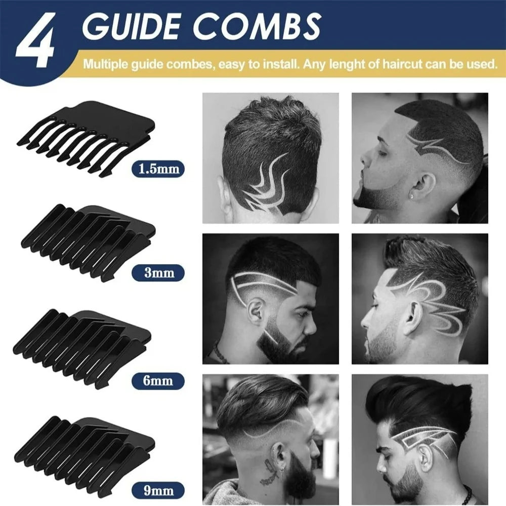 BeardMaster Pro Trimmer Rechargeable Hair & Beard Trimmer Cordless Design