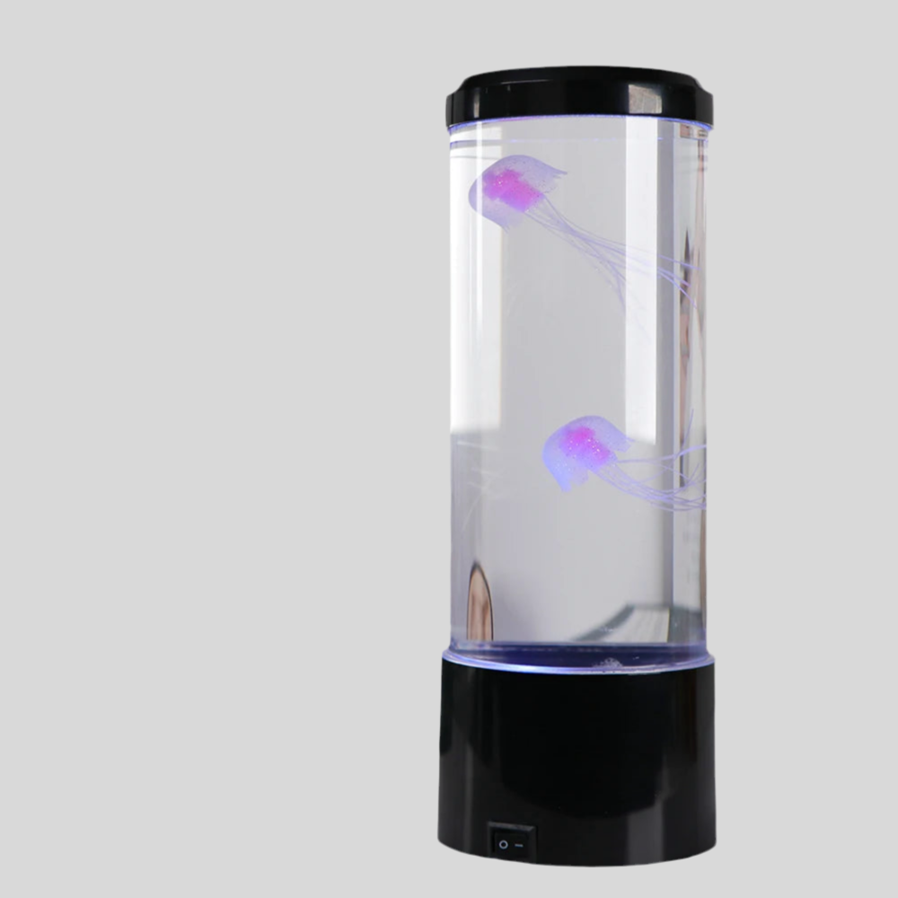 AquaLuxe Jellyfish LED Ambient Lamp Remote Button Control USB Powered