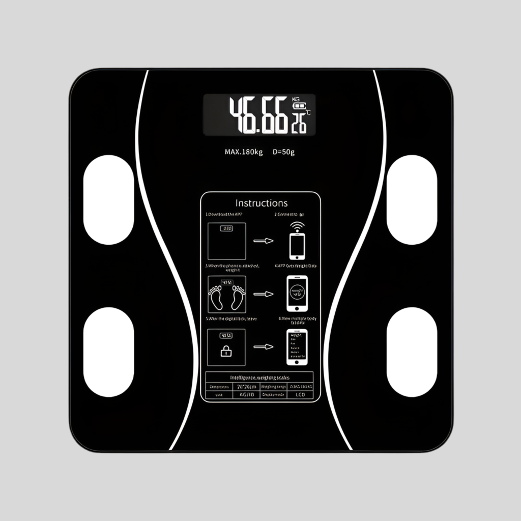 BodyMetrics Smart Scale Bluetooth Body Composition Scale Syncs with Smartphone App