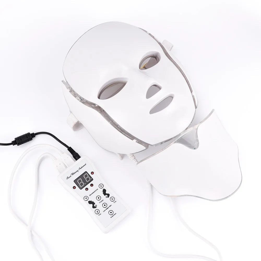 Radiance LED Therapy Mask Light Modes 7 Colors Anti-Aging Acne Care Skin Brightening