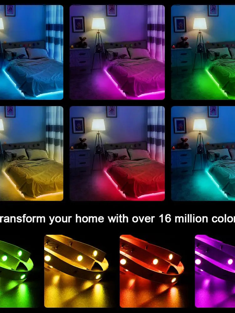 ColorSync RGB Strip Lights Smart LED Light Strip Bluetooth + Remote Control Music Sync Mode