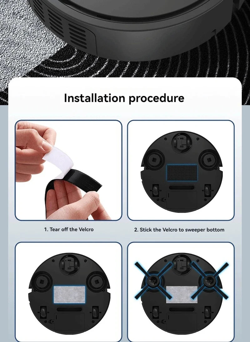 SweepBot 4000 Robotic Vacuum Cleaner Smart Sensors with Anti-Collision Detection