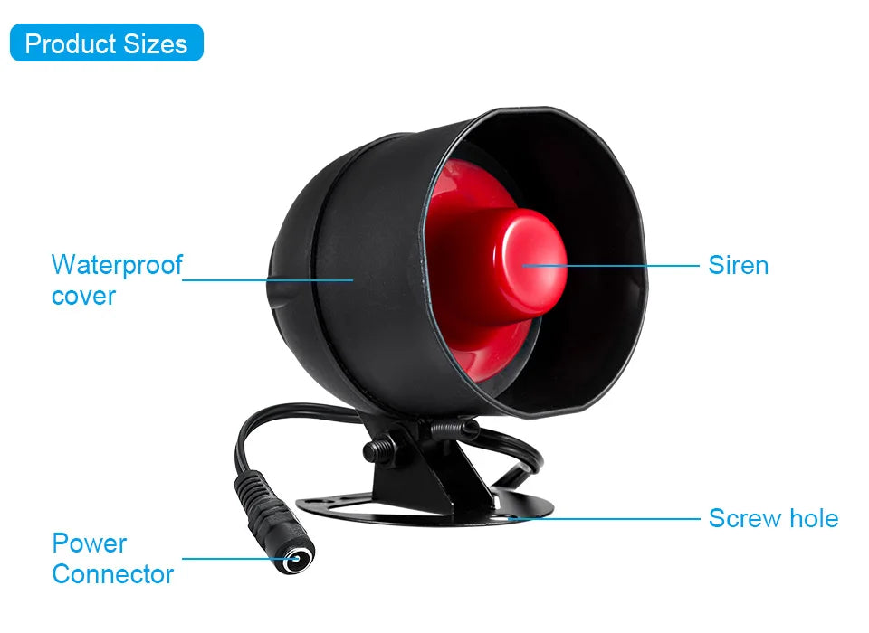 SecureHome Alarm Kit Wireless Smart Home Alarm System Real-Time Monitoring