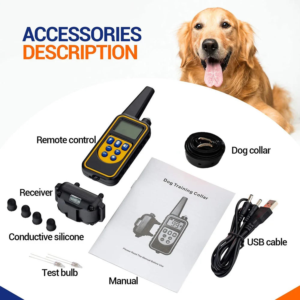 BarkBanish Dog Trainer Smart Dog Training Collar Remote-Controlled No Shock