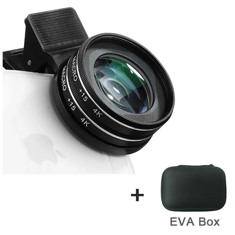 MacroLens Pro Kit Smartphone Camera Lenses Macro, Wide-Angle, Fish-Eye, Telephoto Clip-On