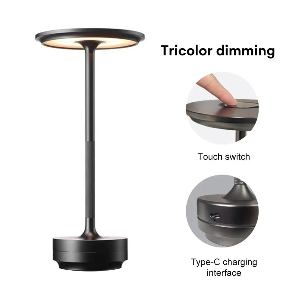 LumiCharge USB Lamp LED Desk Lamp with Wireless Charging  Light Modes Adjustable Brightness