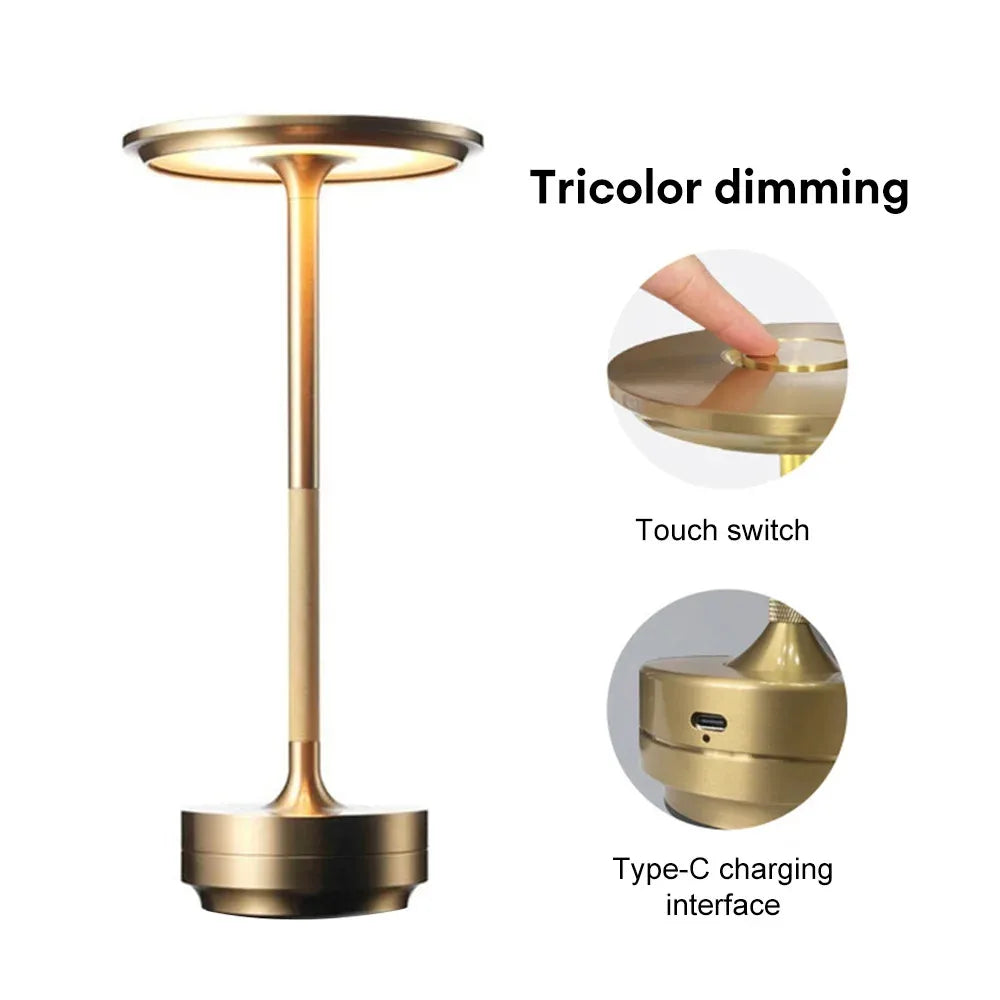 LumiCharge USB Lamp LED Desk Lamp with Wireless Charging  Light Modes Adjustable Brightness