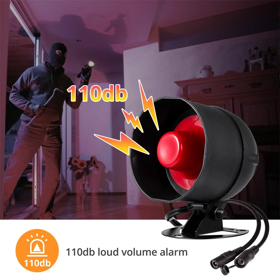 SecureHome Alarm Kit Wireless Smart Home Alarm System Real-Time Monitoring