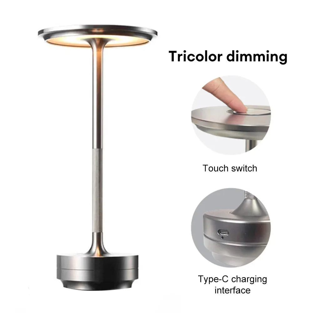 LumiCharge USB Lamp LED Desk Lamp with Wireless Charging  Light Modes Adjustable Brightness