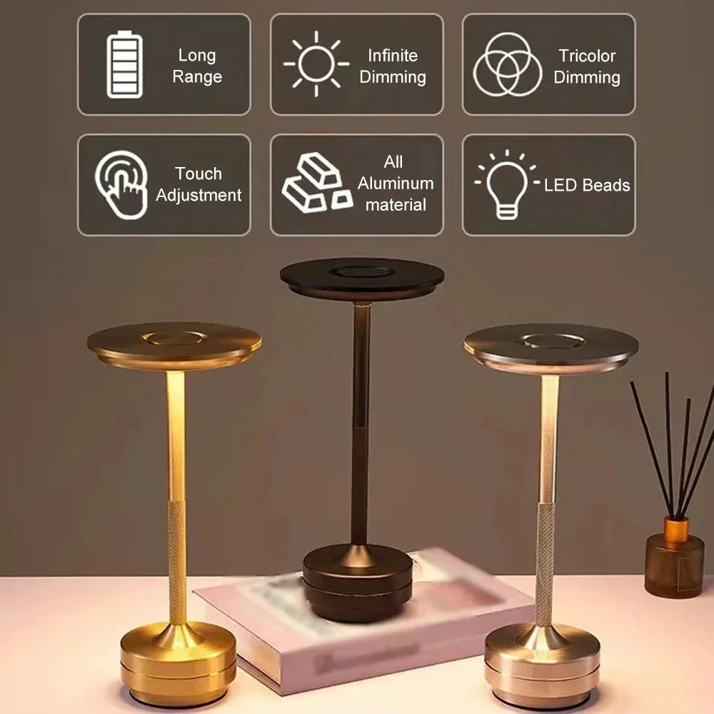 LumiCharge USB Lamp LED Desk Lamp with Wireless Charging  Light Modes Adjustable Brightness