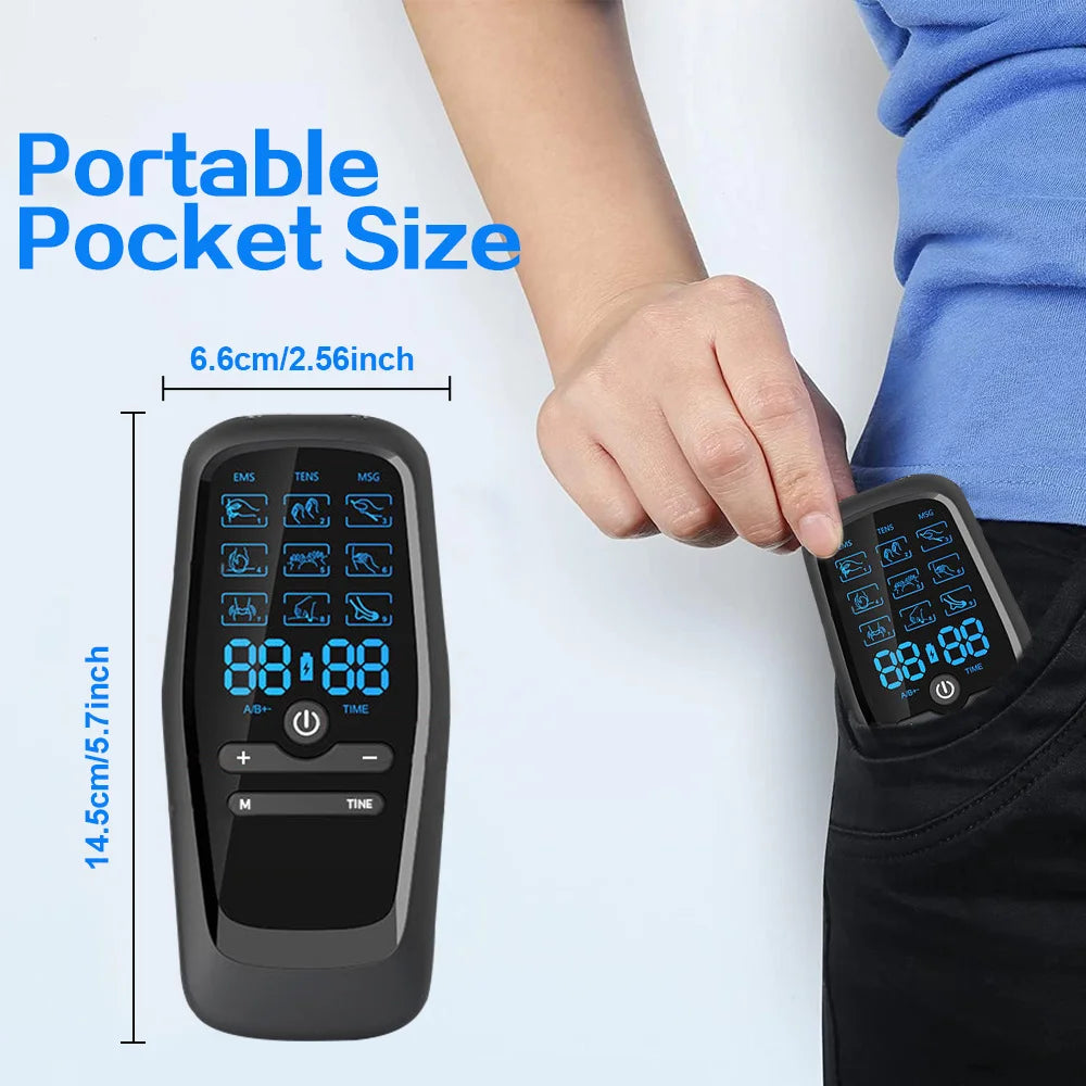 PulseEase TENS Massager USB Rechargeable Muscle Recovery, Chronic Pain Relief, Mobility Support