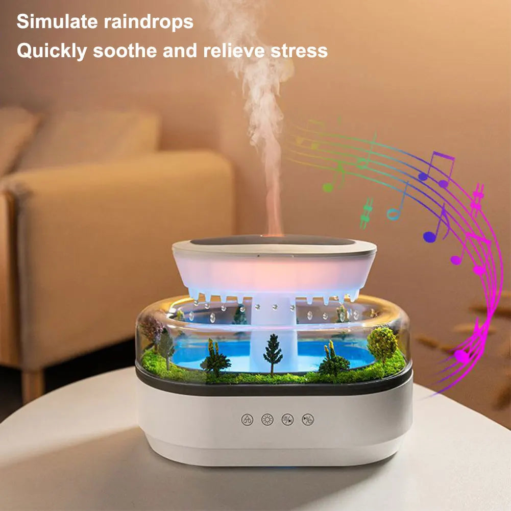 RainCloud Aromatherapist Ultrasonic Humidifier & Diffuser 7 Ambient LED Colors