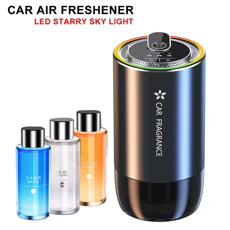 AutoAroma Car Diffuser Essential Oil Car Diffuser 1000mAh USB Rechargeable LED Night Light