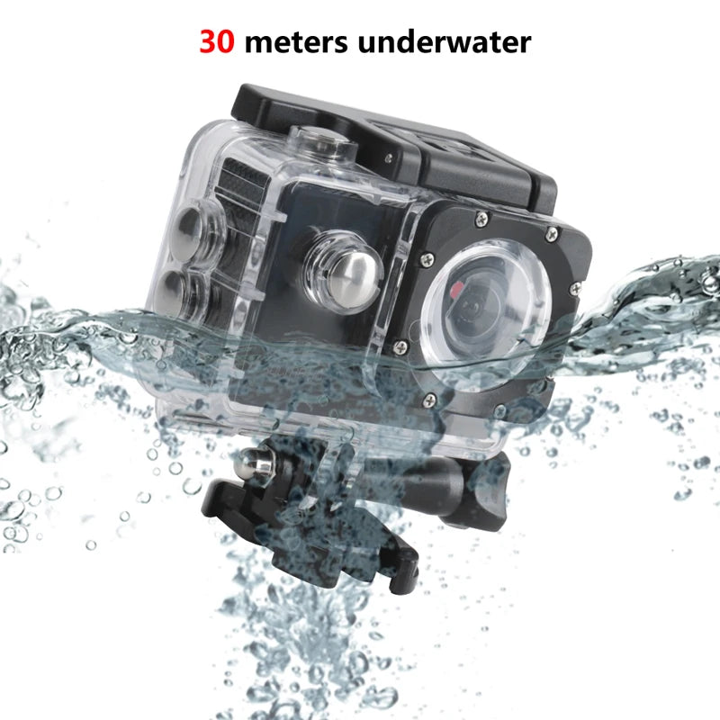 AquaCam 4K Action Camera Waterproof Sports Action Camera  4K UHD (also supports 1080p @ 60fps)