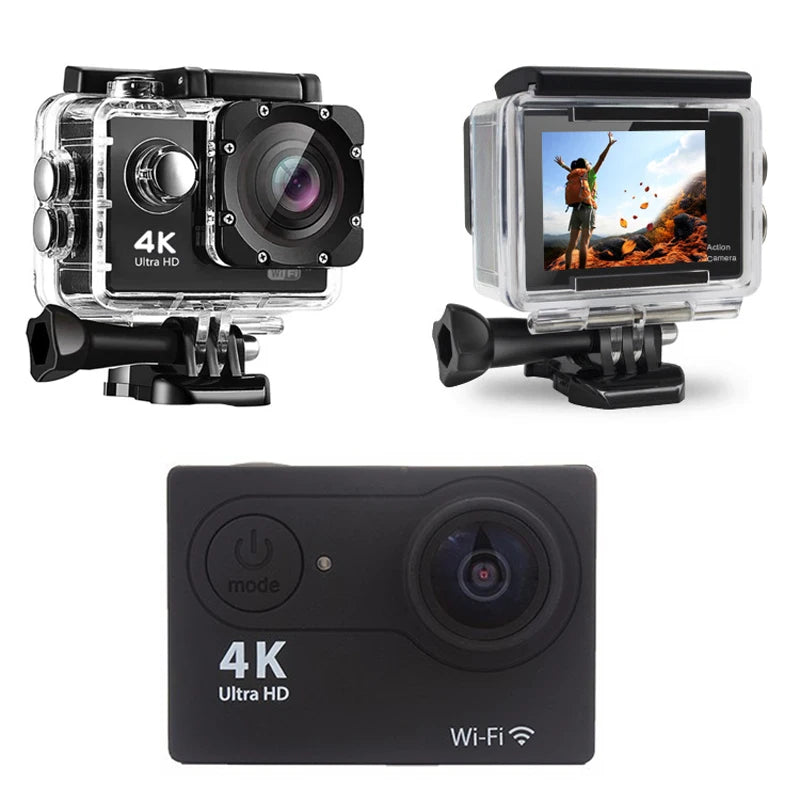 AquaCam 4K Action Camera Waterproof Sports Action Camera  4K UHD (also supports 1080p @ 60fps)