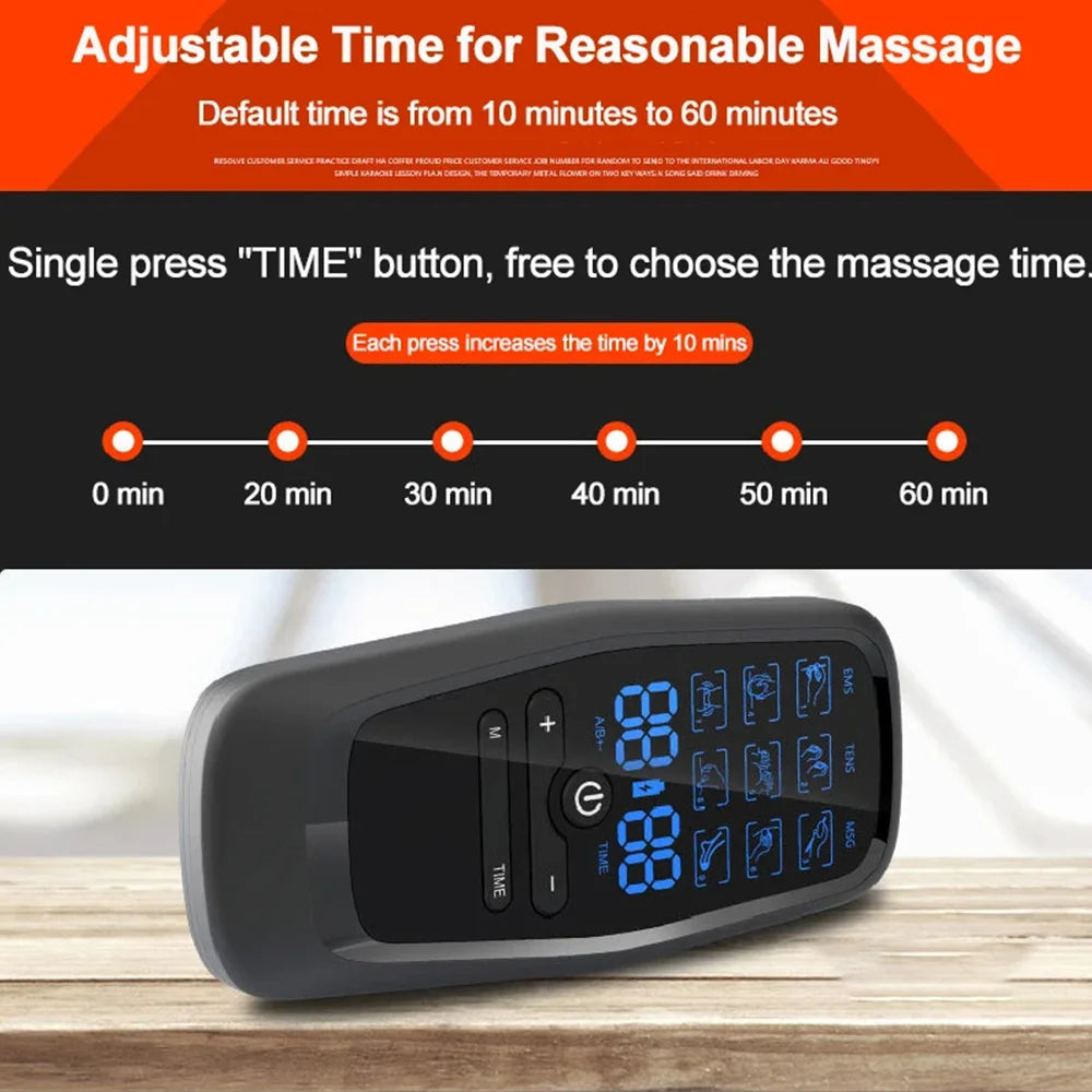 PulseEase TENS Massager USB Rechargeable Muscle Recovery, Chronic Pain Relief, Mobility Support