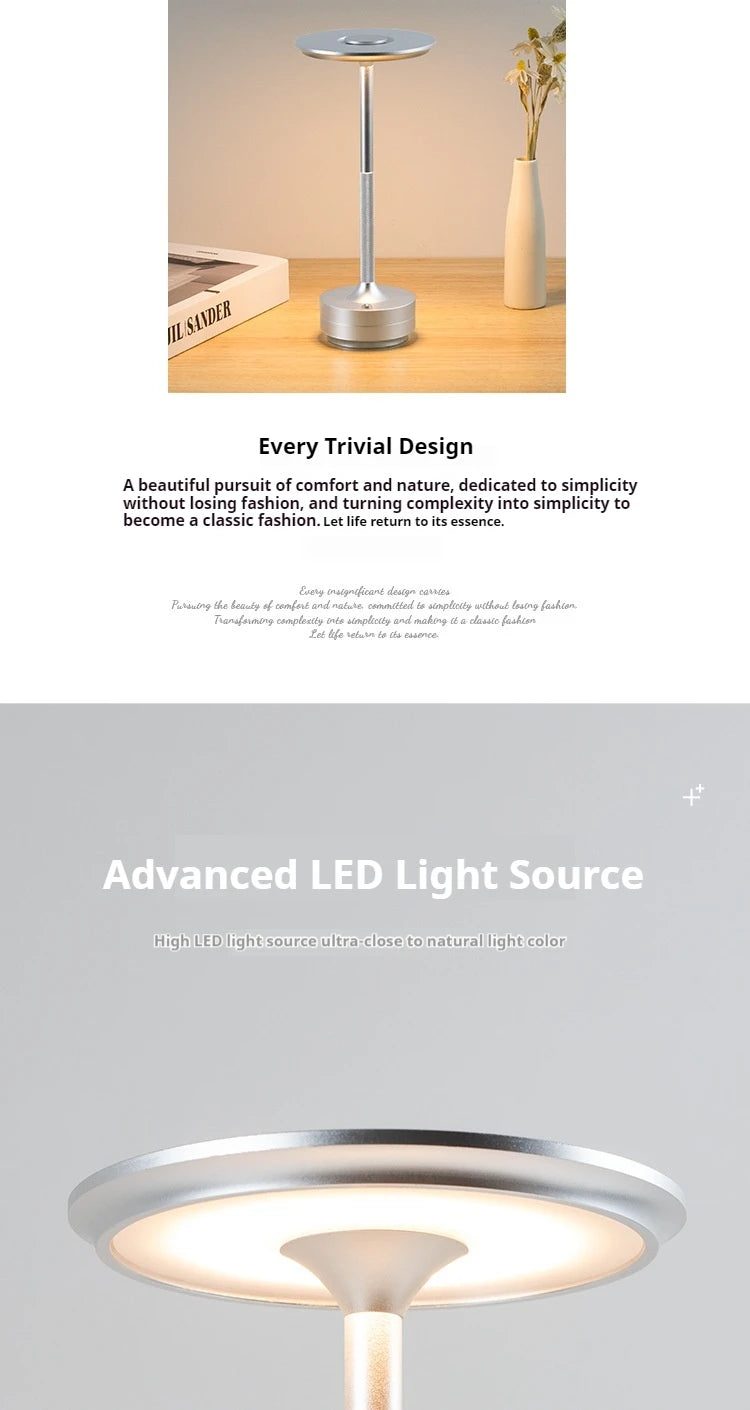LumiCharge USB Lamp LED Desk Lamp with Wireless Charging  Light Modes Adjustable Brightness