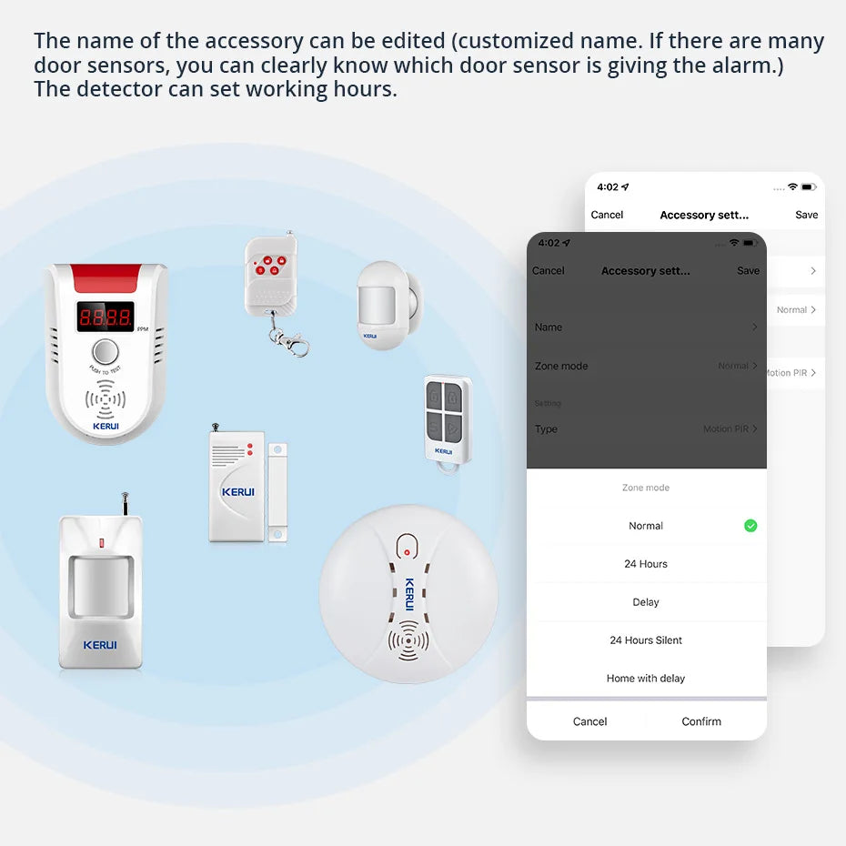 SecureHome Alarm Kit Wireless Smart Home Alarm System Real-Time Monitoring