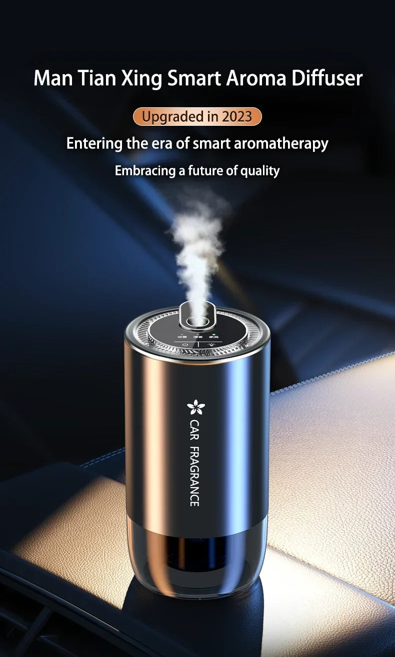 AutoAroma Car Diffuser Essential Oil Car Diffuser 1000mAh USB Rechargeable LED Night Light