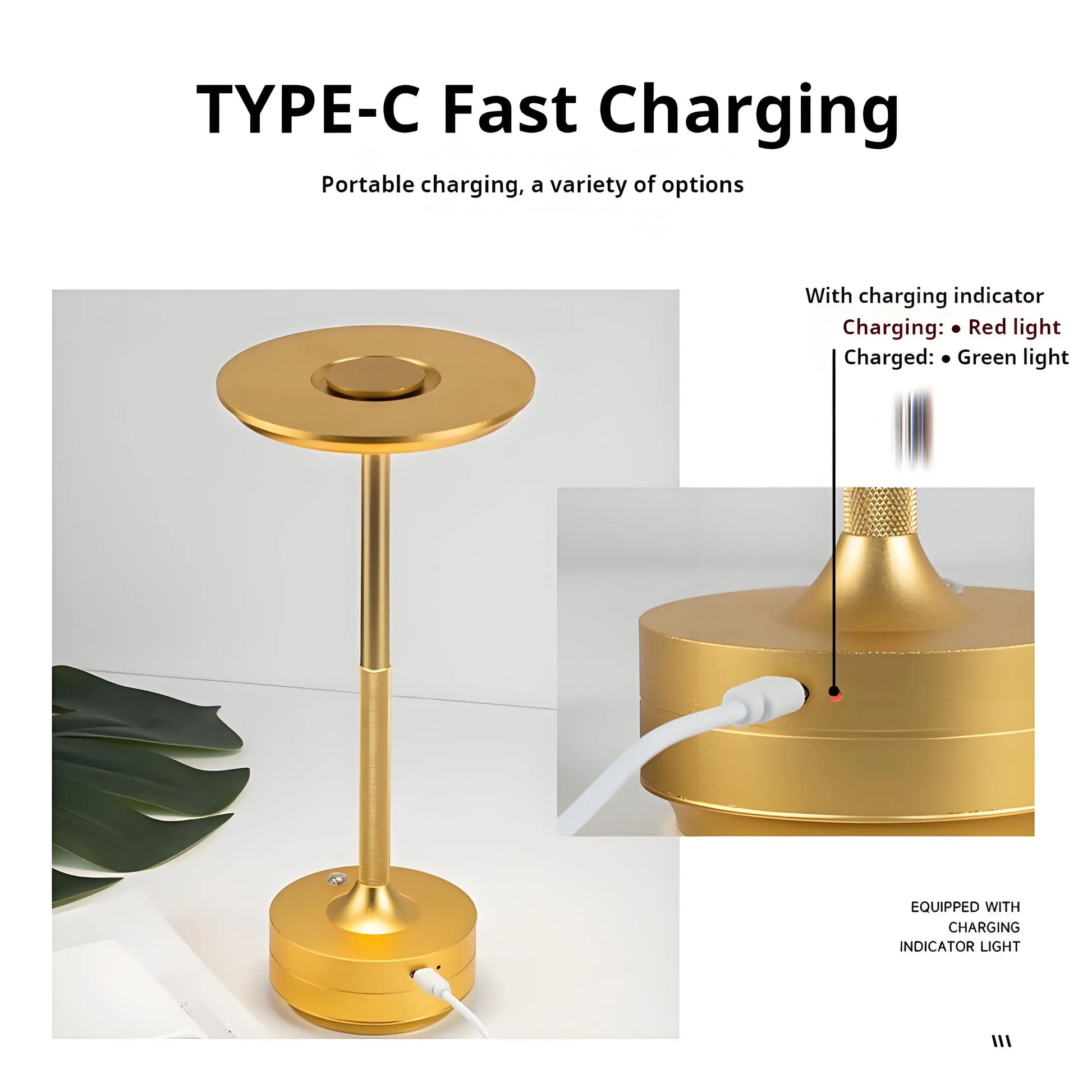 LumiCharge USB Lamp LED Desk Lamp with Wireless Charging  Light Modes Adjustable Brightness