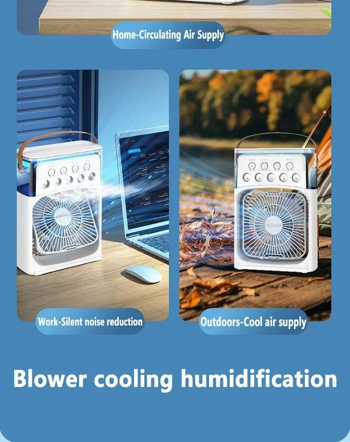AeroChill 3-in-1 Air Cooler Personal Air Cooler Fan + Humidifier + Night Light