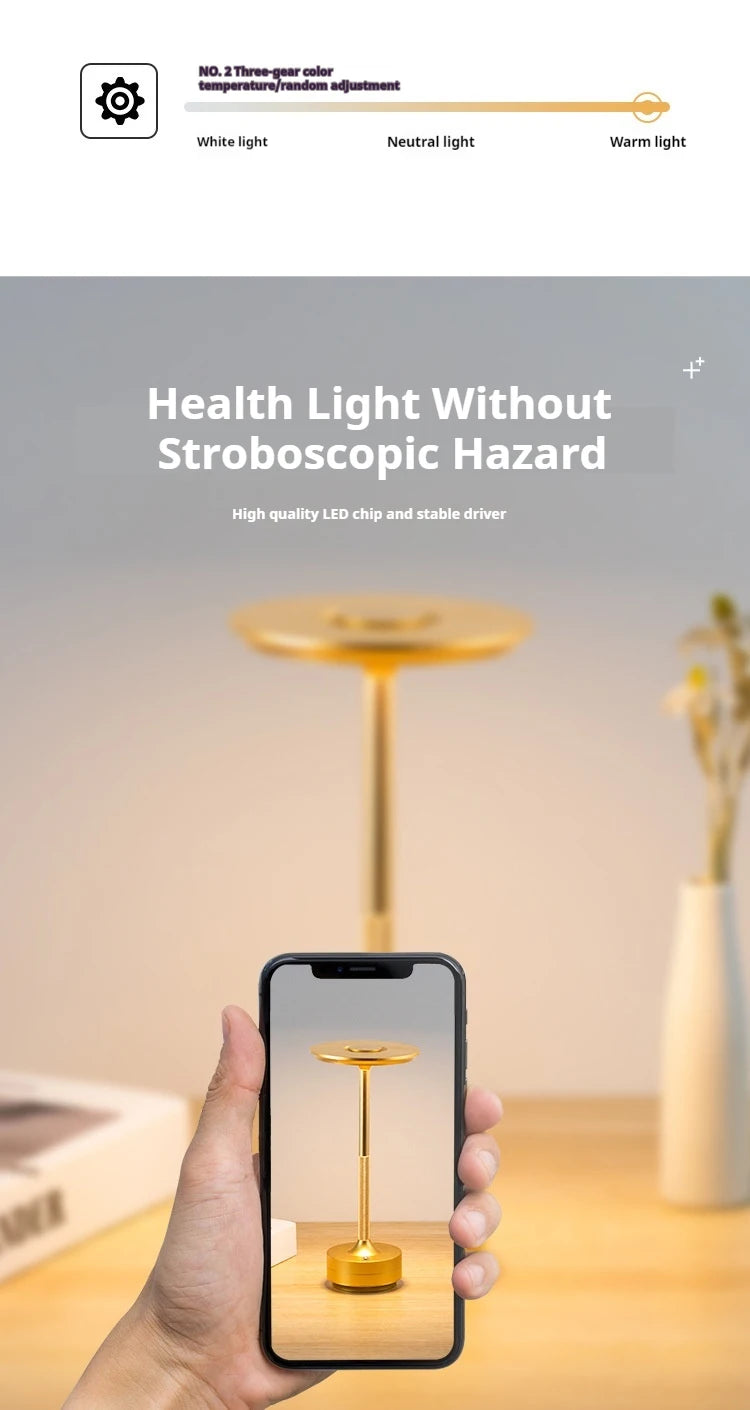 LumiCharge USB Lamp LED Desk Lamp with Wireless Charging  Light Modes Adjustable Brightness