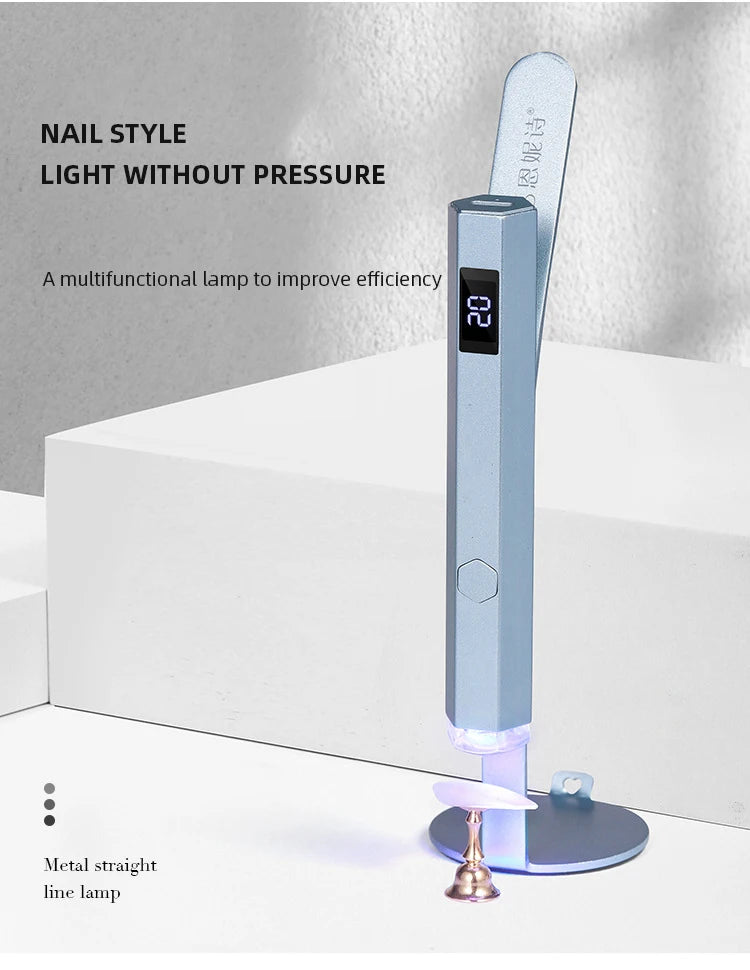 NailGlo UV Dryer Gel Nail Curing Lamp Auto-Sensor Activation  USB Rechargeable