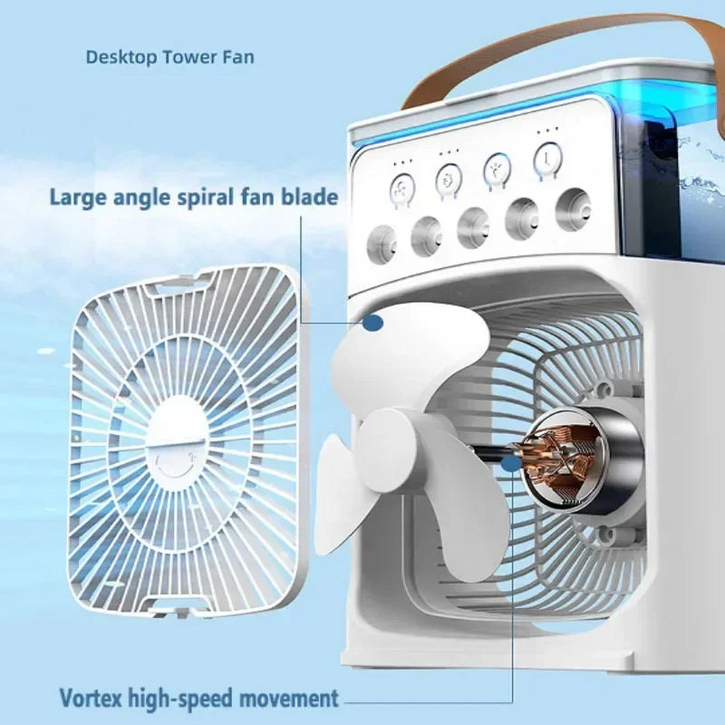 AeroChill 3-in-1 Air Cooler Personal Air Cooler Fan + Humidifier + Night Light