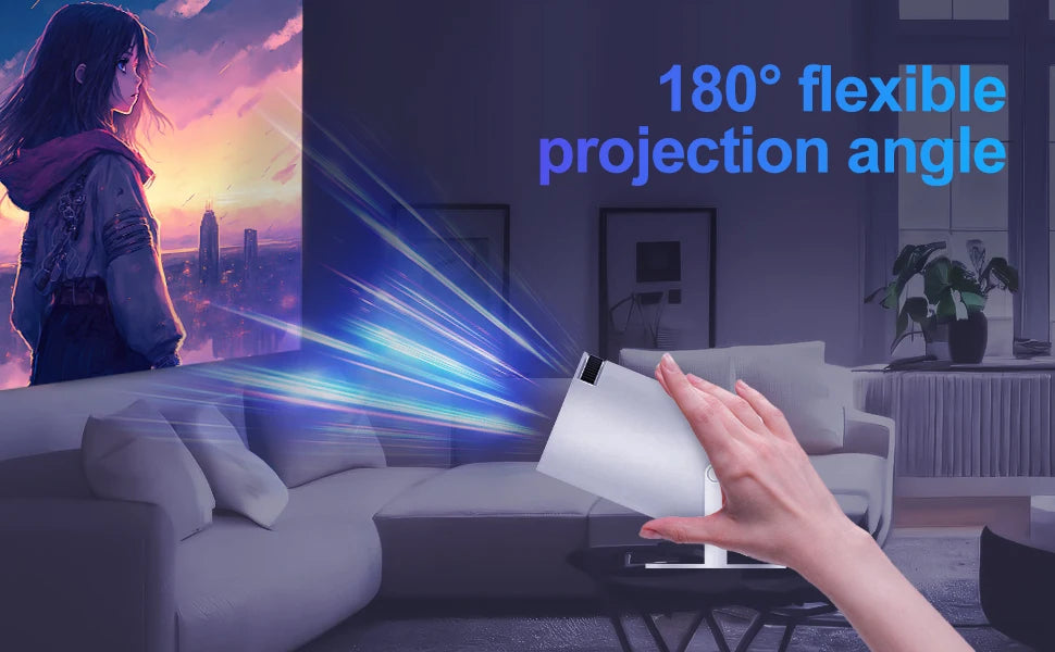 CinemaLite Magic 720P Projector HDMI, USB, Wireless Screen Mirroring  HD Mini Projector