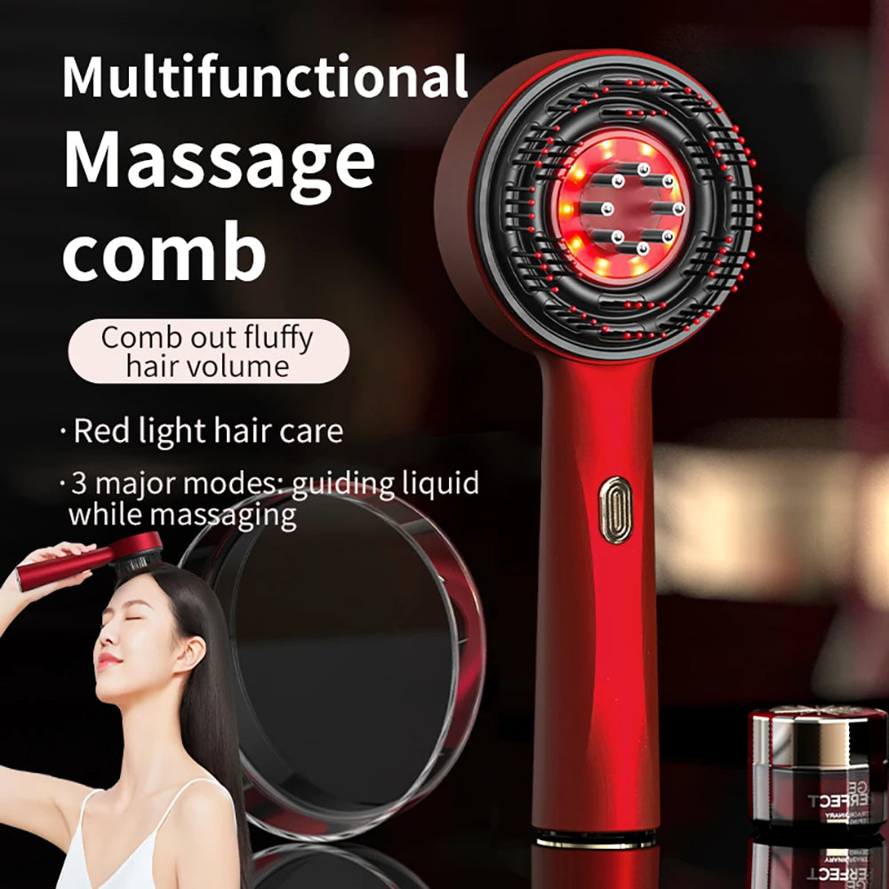 TheraComb Laser Massager Scalp & Hair Growth Brush Red Light Therapy