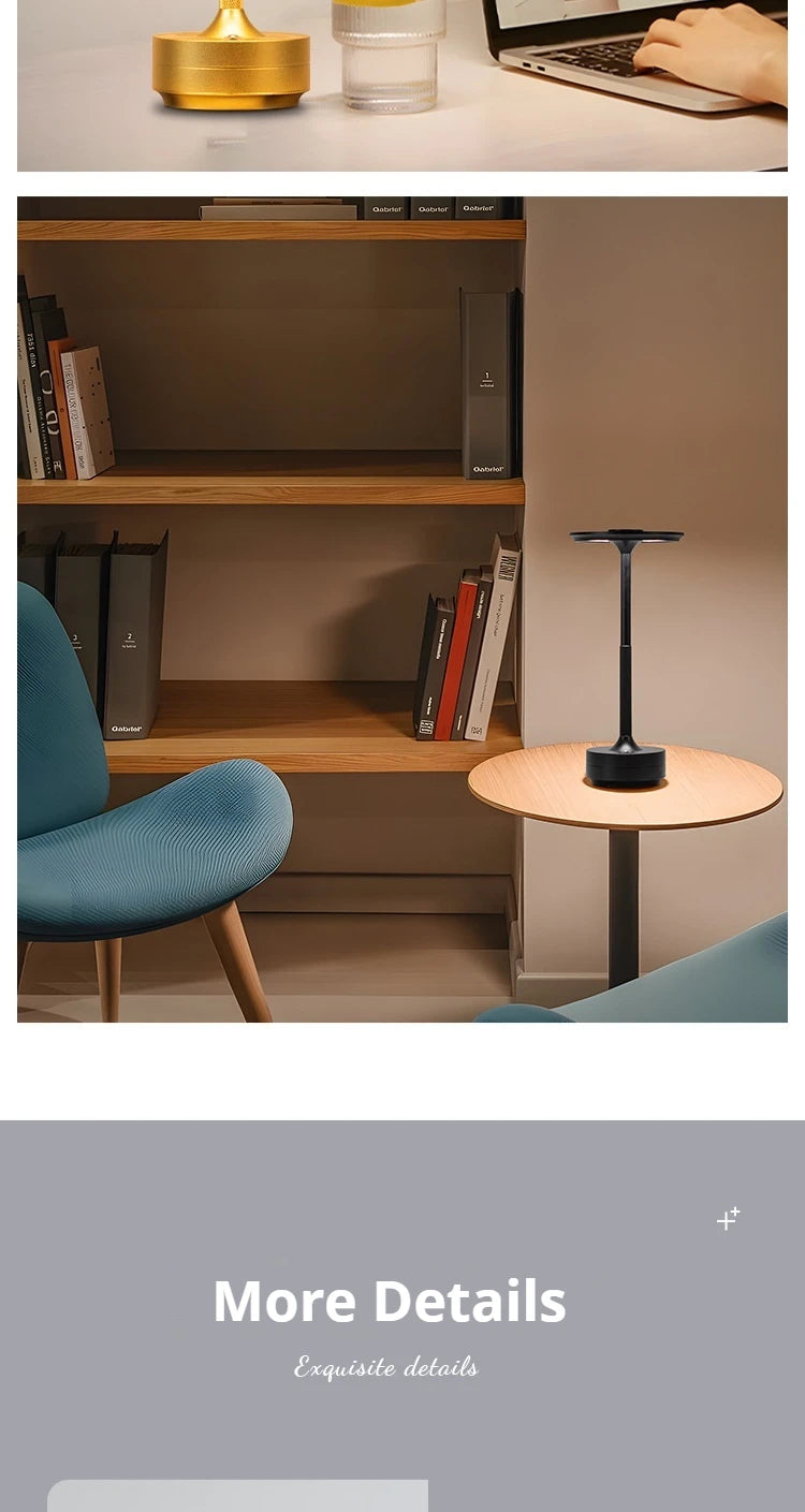 LumiCharge USB Lamp LED Desk Lamp with Wireless Charging  Light Modes Adjustable Brightness