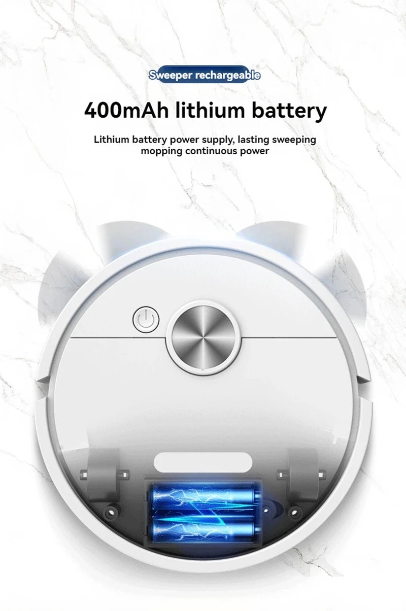 SweepBot 4000 Robotic Vacuum Cleaner Smart Sensors with Anti-Collision Detection