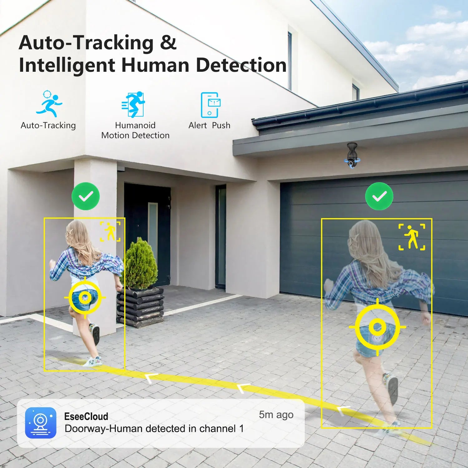 ViewCam Jennov 360 Security Bulb 360° Panoramic HD Video Night Vision & Motion Detection