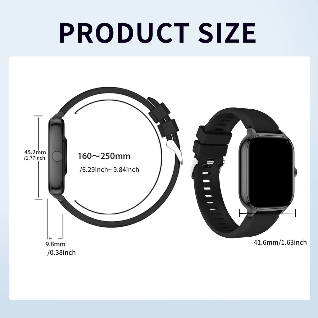 WristCall Smartwatch Smart Fitness & Communication Watch HD Touchscreen Call + Message Notifications