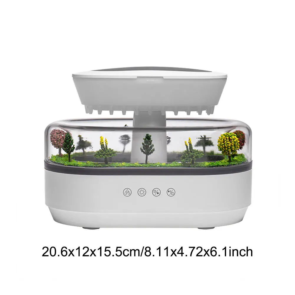 RainCloud Aromatherapist Ultrasonic Humidifier & Diffuser 7 Ambient LED Colors