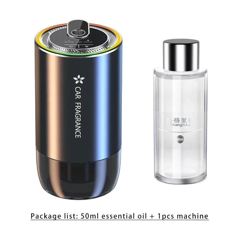 AutoAroma Car Diffuser Essential Oil Car Diffuser 1000mAh USB Rechargeable LED Night Light