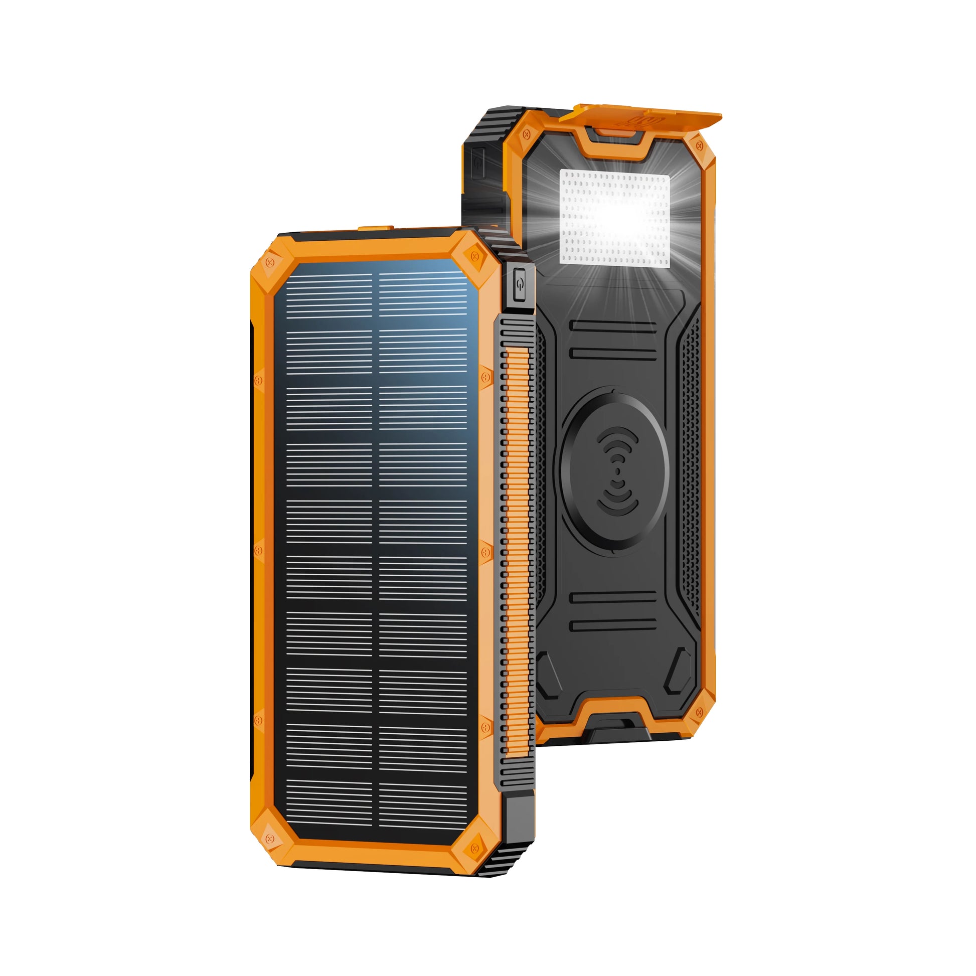 SunCharge 20,000mAh Power Bank Solar Portable Charger Dual USB Output LED Flashlight