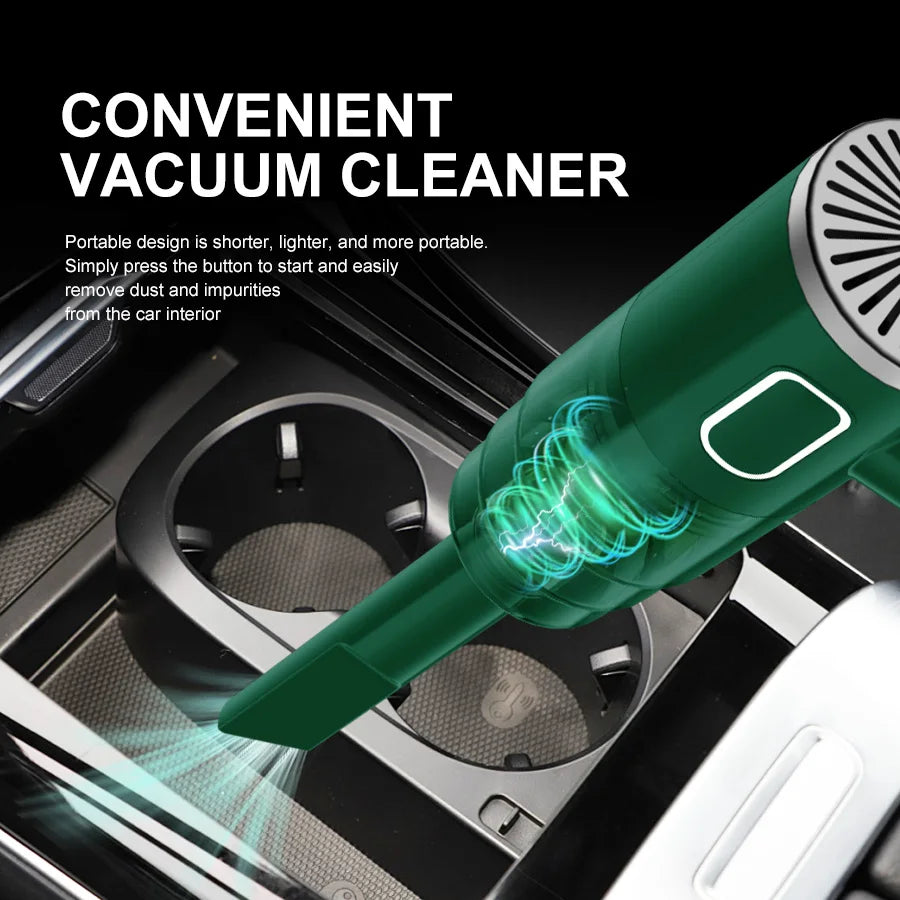 AutoClean Car Vacuum Cordless Handheld USB Rechargeable Battery