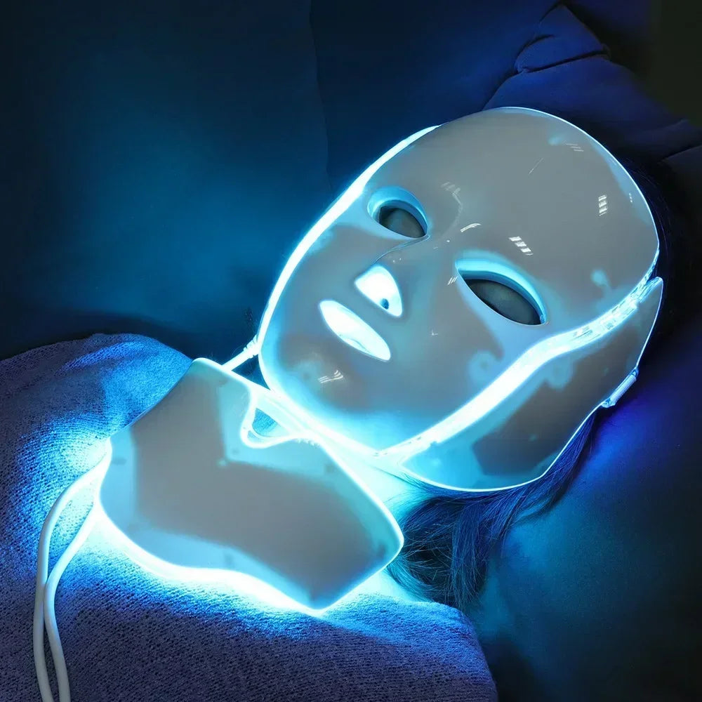 Radiance LED Therapy Mask Light Modes 7 Colors Anti-Aging Acne Care Skin Brightening