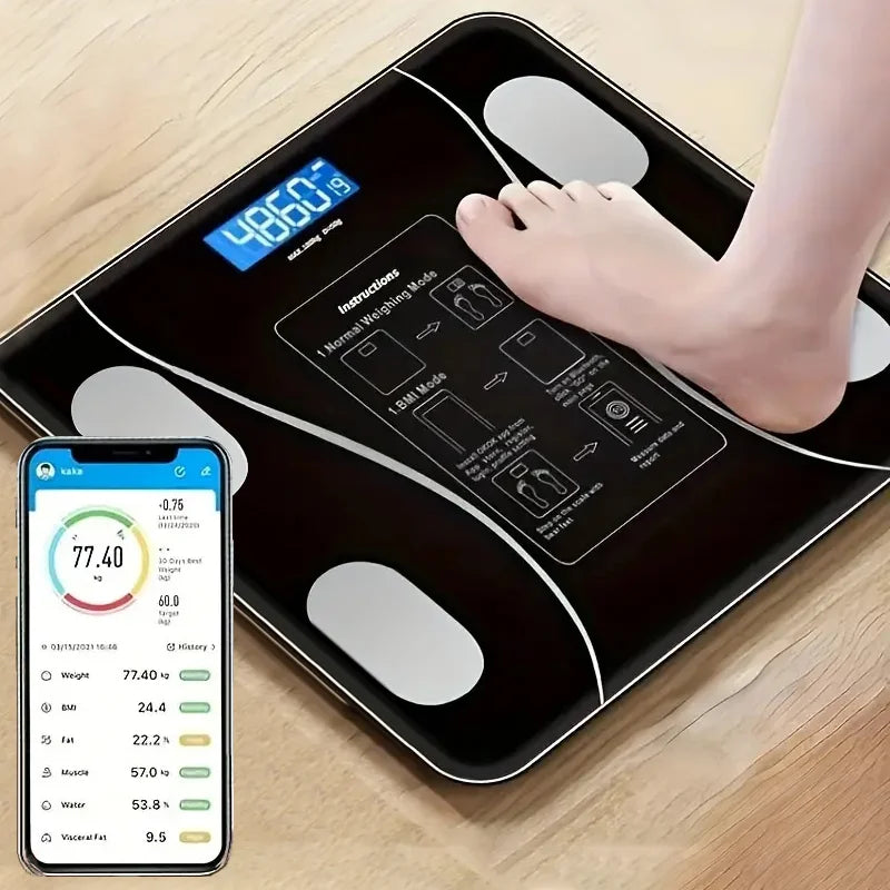 BodyMetrics Smart Scale Bluetooth Body Composition Scale Syncs with Smartphone App
