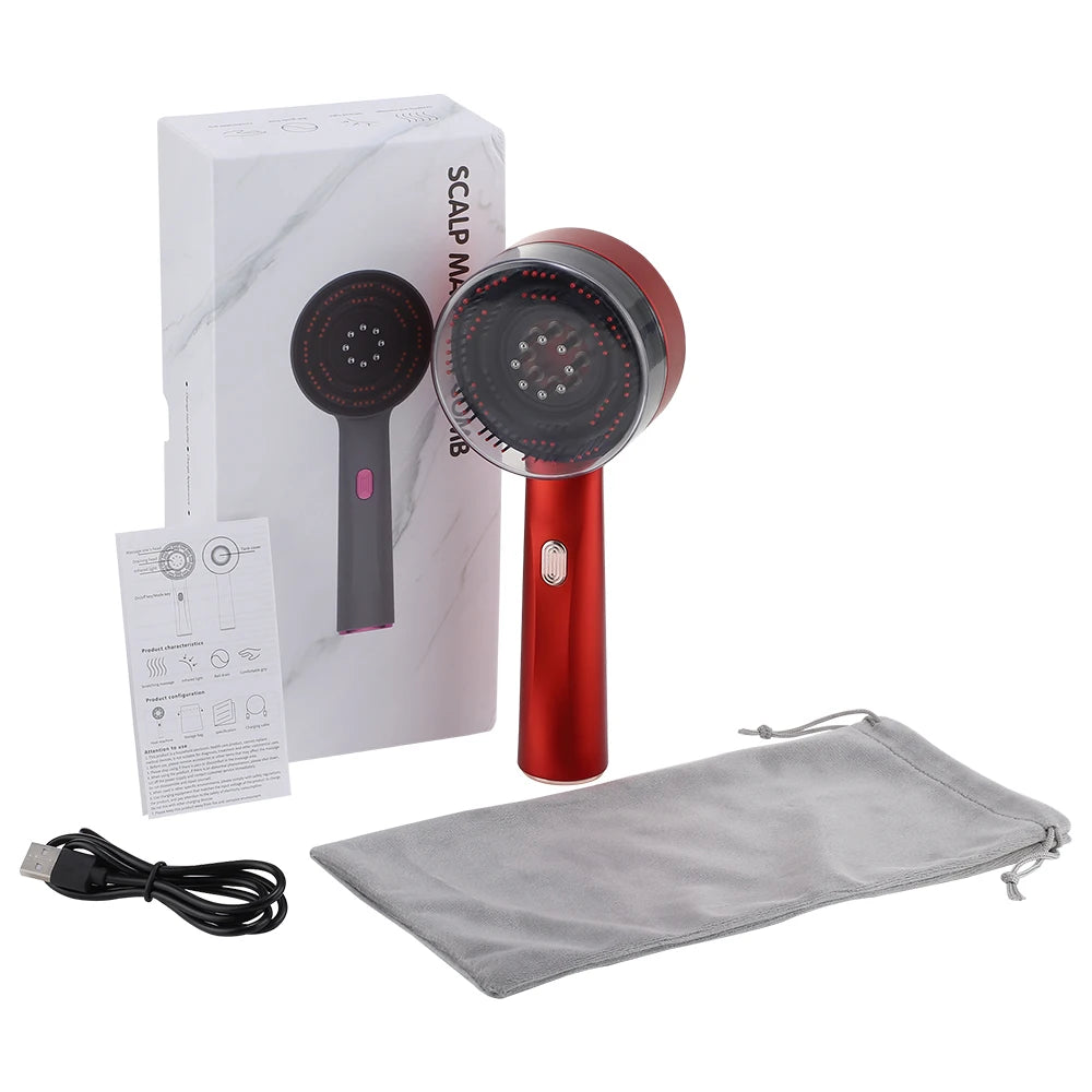 TheraComb Laser Massager Scalp & Hair Growth Brush Red Light Therapy