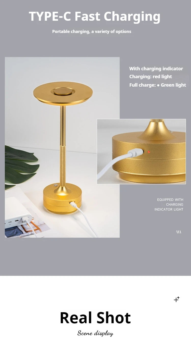 LumiCharge USB Lamp LED Desk Lamp with Wireless Charging  Light Modes Adjustable Brightness
