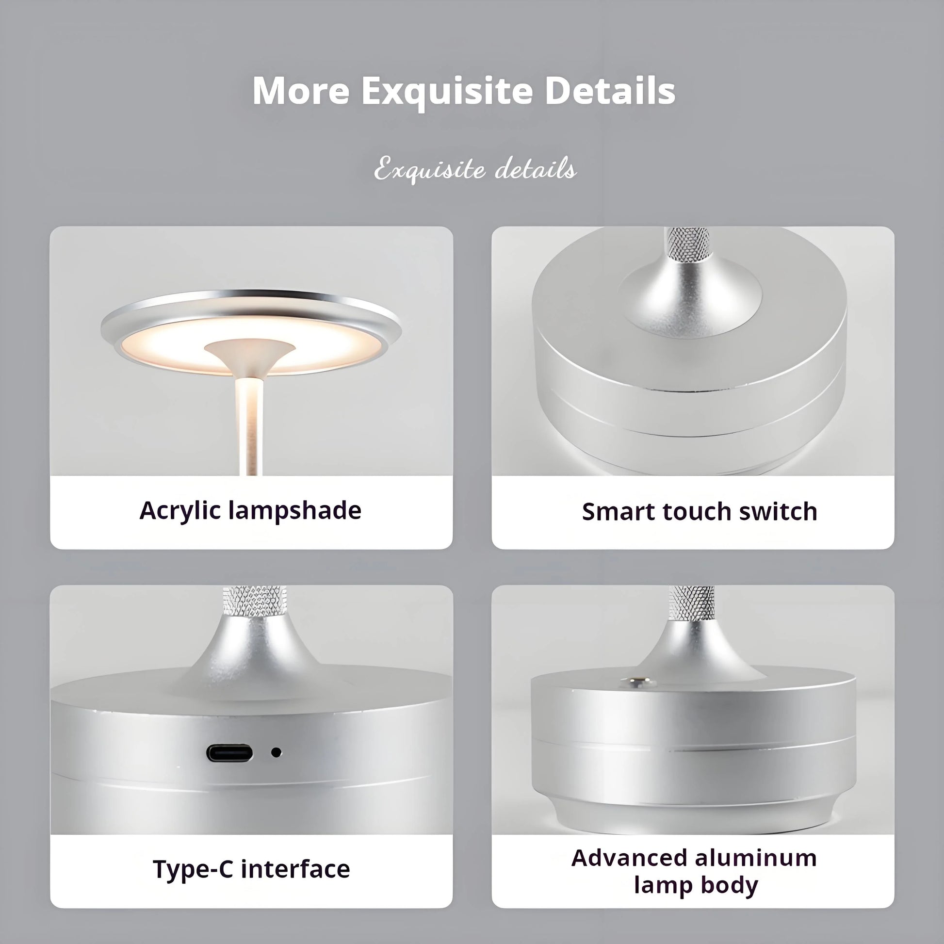 LumiCharge USB Lamp LED Desk Lamp with Wireless Charging  Light Modes Adjustable Brightness
