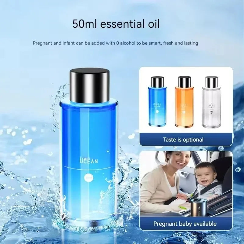 AutoAroma Car Diffuser Essential Oil Car Diffuser 1000mAh USB Rechargeable LED Night Light