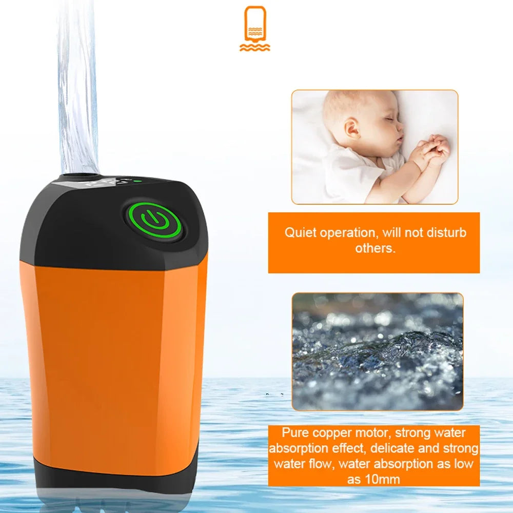 TrailShower Camping Shower Portable Electric Outdoor Shower Up to 3L/min Built-In LED Lantern