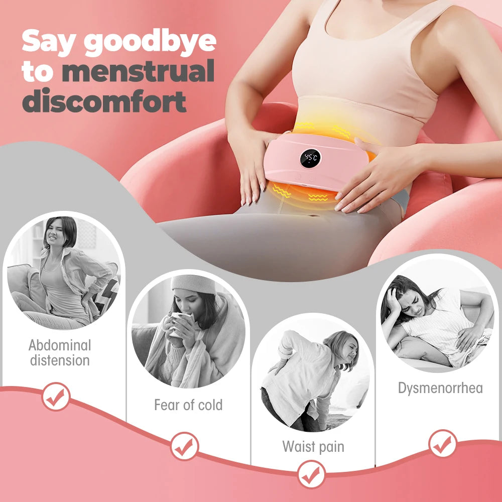 CozyRelief Heating Pad  USB-Powered Heating Belt Adjustable Vibration Massage