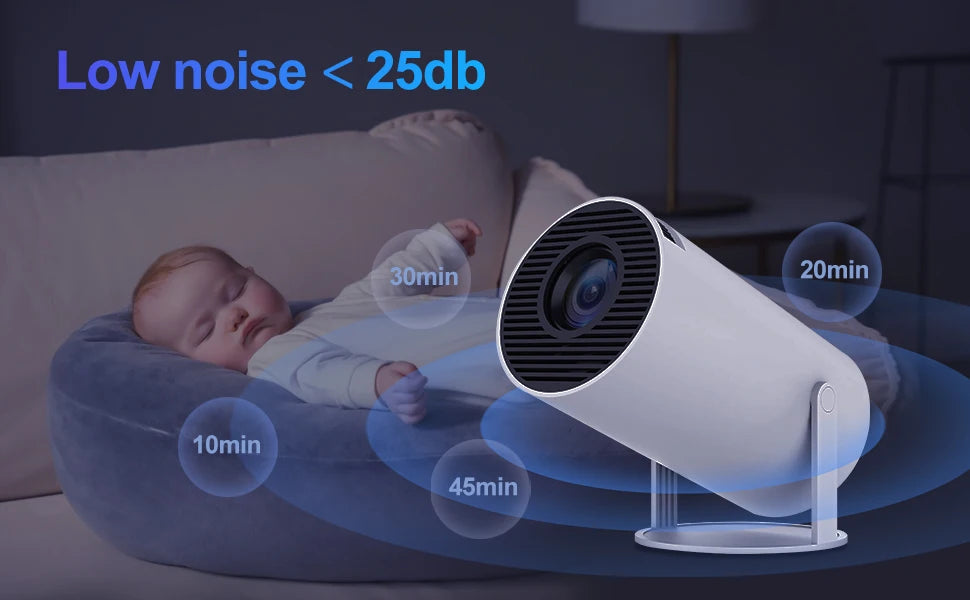 CinemaLite Magic 720P Projector HDMI, USB, Wireless Screen Mirroring  HD Mini Projector